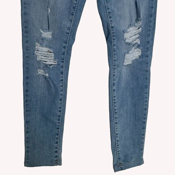Levi's 720 High Rise Super Skinny Distressed Stretch Denim Womens 26 Roger That - Picture 5 of 11